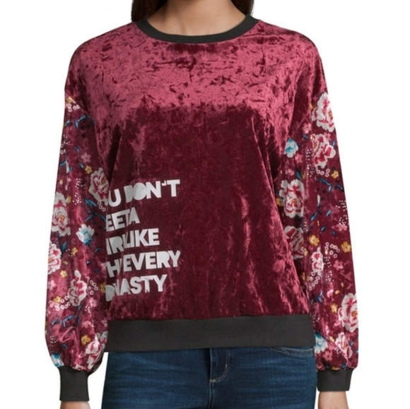 Disney Tops - Disney Mulan Velour long sleeve euc